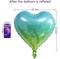 18-Pack 18in Gradient Rainbow Heart Foil Balloons – Party Decor for Birthday & Wedding